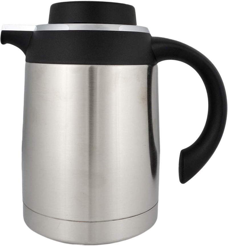 نيسان قارورة فخمة من الستانلس ستيل من ريجال أسود/ فضي - Image 1