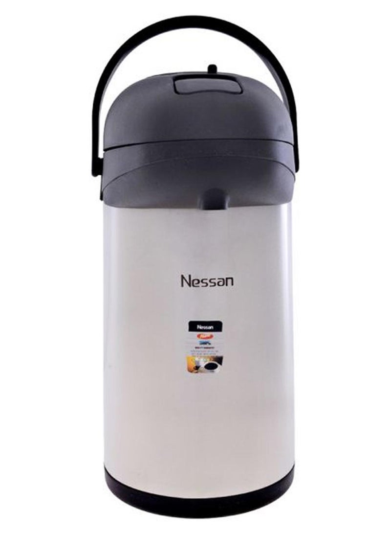 نيسان قارورة مضخة معزولة سعة 5 لترات أسود/ فضي - Image 1