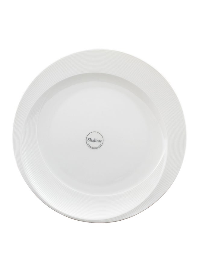 Shallow Bone China Plate 18cm White 18cm - Image 1