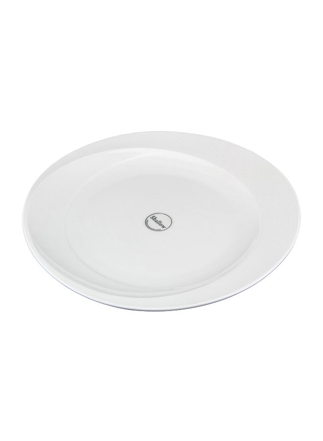 Shallow Bone China Plate 18cm White 18cm - Image 3