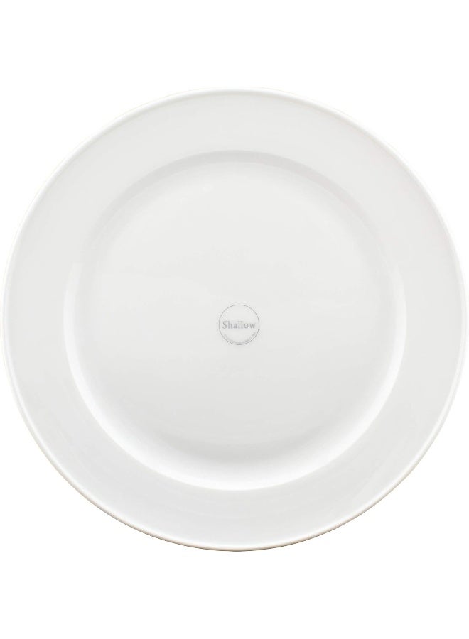 Shallow Bone China Plate White 20cm - Image 3