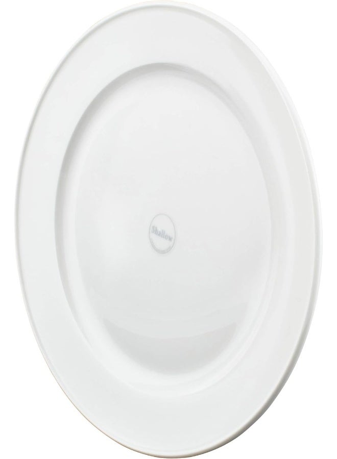 Shallow Bone China Plate White 20cm - Image 4