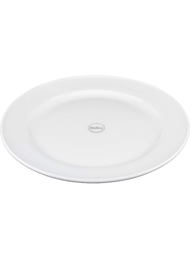 Shallow Bone China Plate White 20cm - Image 2
