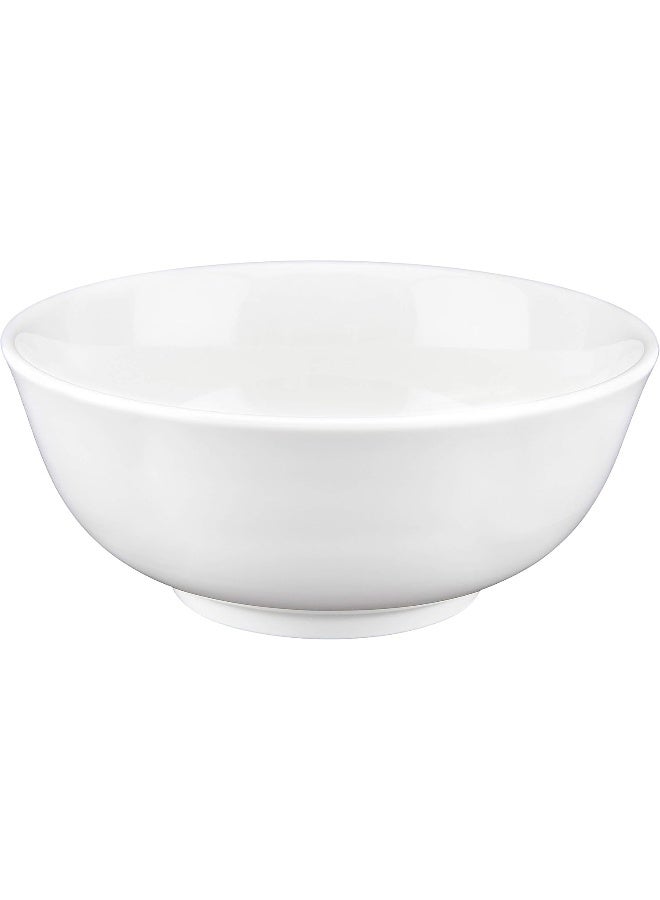Shallow Bone China Bowl White 18cm - Image 2