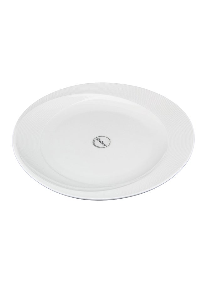 Shallow Bone China Plate White 27cm - Image 3