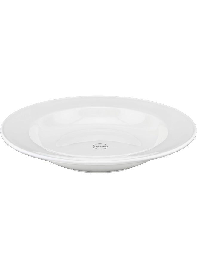 Shallow Bone China Soup Plate White 23cm - Image 2