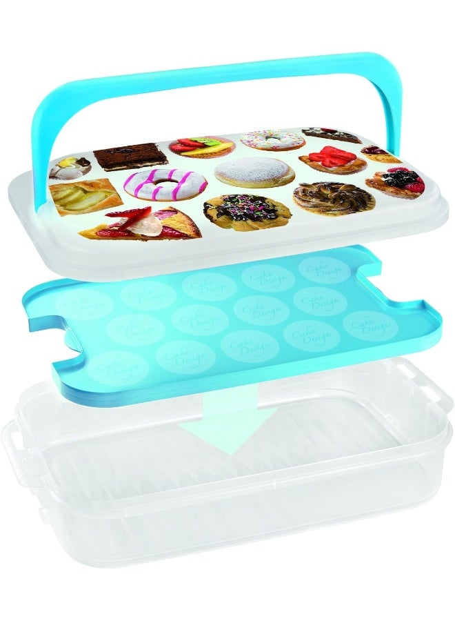 Snips Plastic Sweet Container 7L Blue/Clear 43x27.5x10.5cm - Image 4