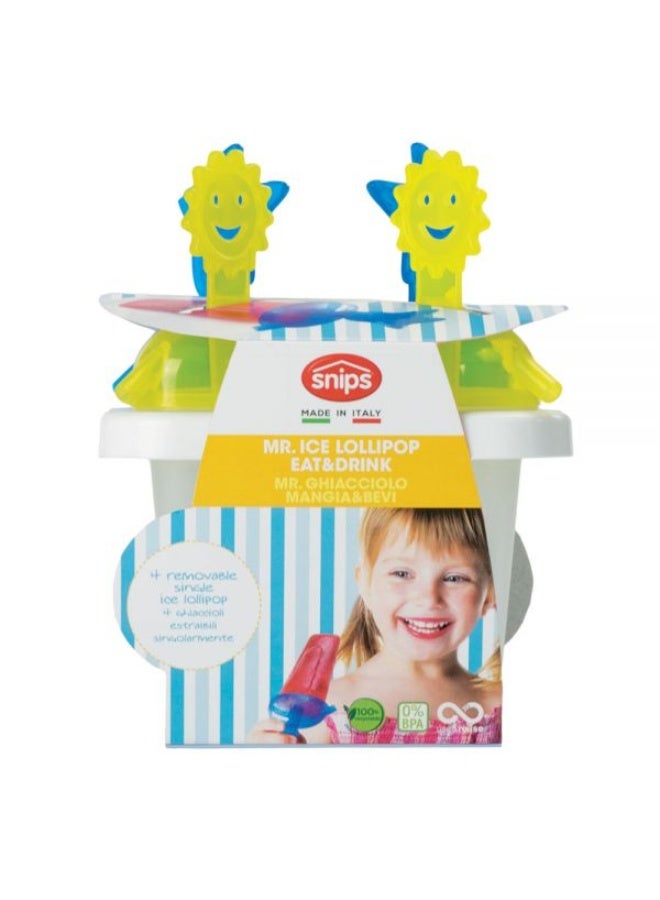 Snips Plastic Ice Lollipop Container Pink/Green/Clear - Image 3