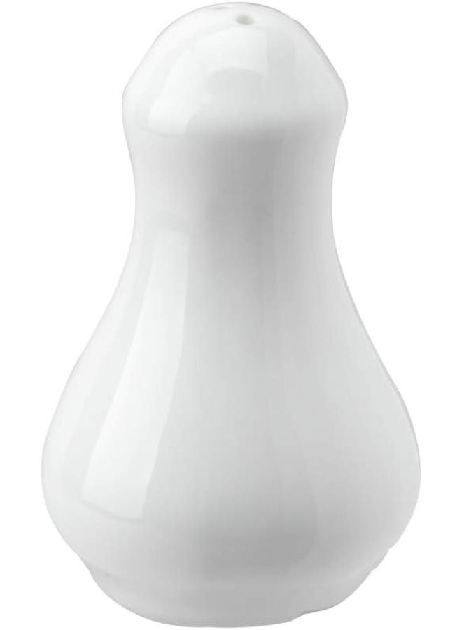 Sunnex Orion Whiteware Porcelain Pepper Shaker, 8.5cm, White White 8.5cm - Image 1