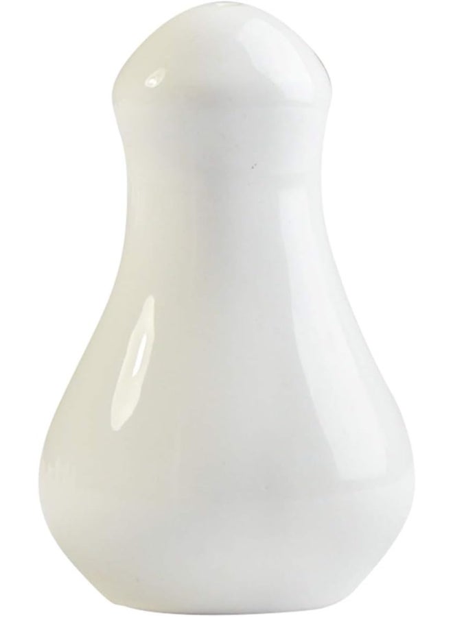 Sunnex Orion Whiteware Porcelain Pepper Shaker, 8.5cm, White White 8.5cm - Image 2