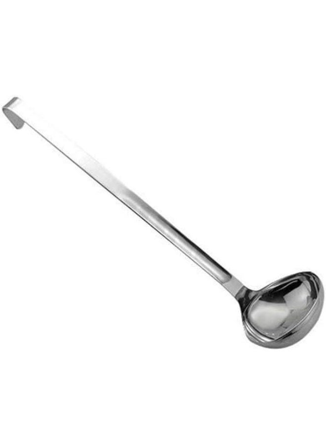 Sunnex Kitchen Heavy Duty Soup Ladle With Hooked Handle Silver 28.5cm  - Image 4
