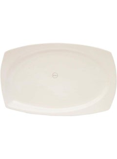 Shallow Porcelain Platter 14.5-Inch White 14.5inch  - Image 2