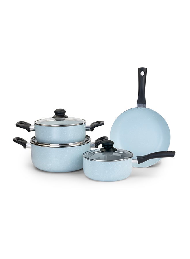 7-Piece Iron Cookware Set Brown/Clear - Image 1