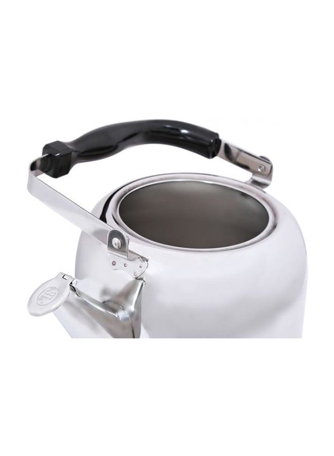 غلاية شاي من الإستانلس ستيل سعة 3 لترات أسود/ فضي - Image 4