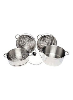 Wilson 4-Piece Steamer With Lid 30 cm Silver/Clear  - Image 1