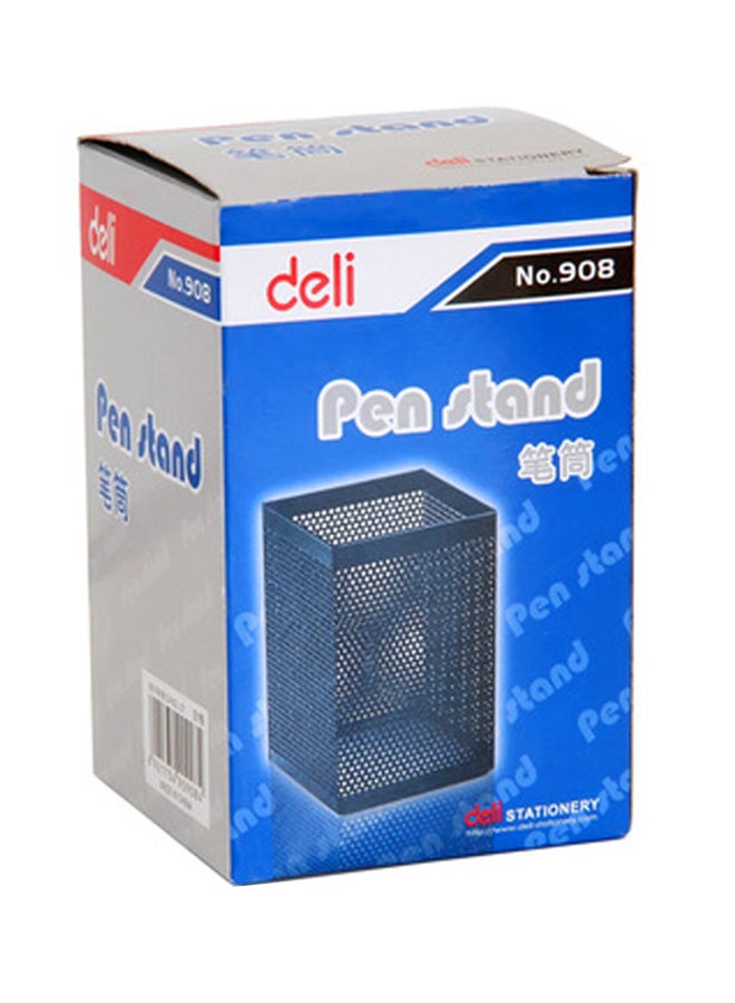 ديلي حامل أقلام حبر جاف على شكل مربع شبكي أسود - Image 3