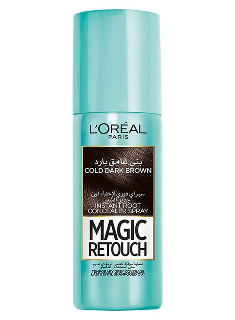 L'OREAL PARIS Magic Retouch Instant Root Concealer Spray Cold Dark Brown 75ml - Image 1