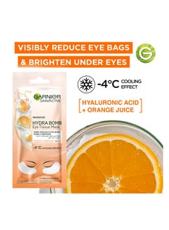Garnier Skinactive Hydra Bomb Eye Sheet Mask Orange Juice + Hyaluronic Acid 6grams  - Image 5