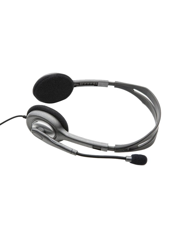 Logitech Stereo Headset H110 with Noise Cancelling Microphone - Bulk Packaging - 3.5mm Dual Plug Wired Headset - Image 2