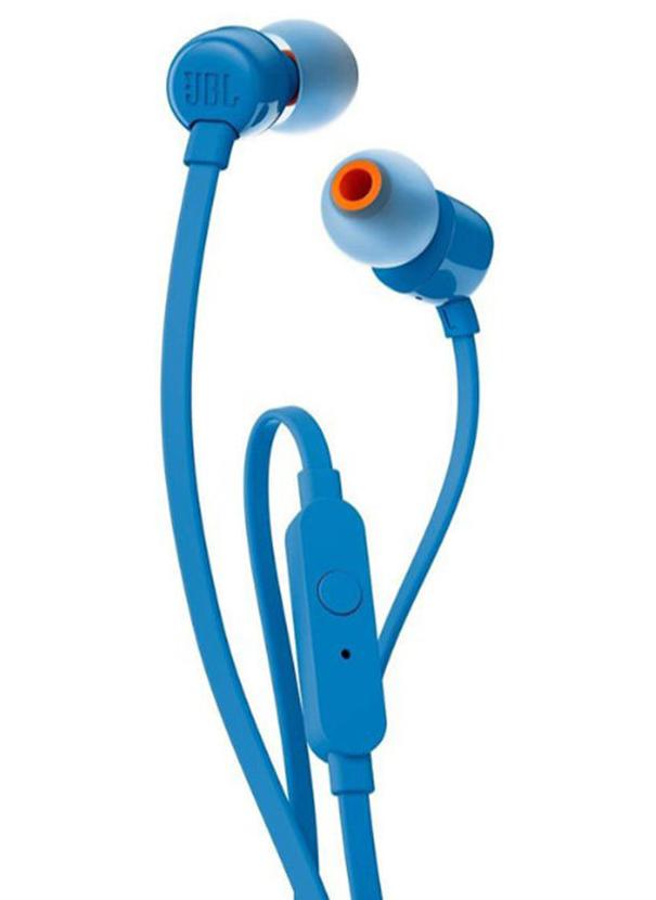 JBL T110 Pure Bass In-Ear Headphone Blue - Image 1