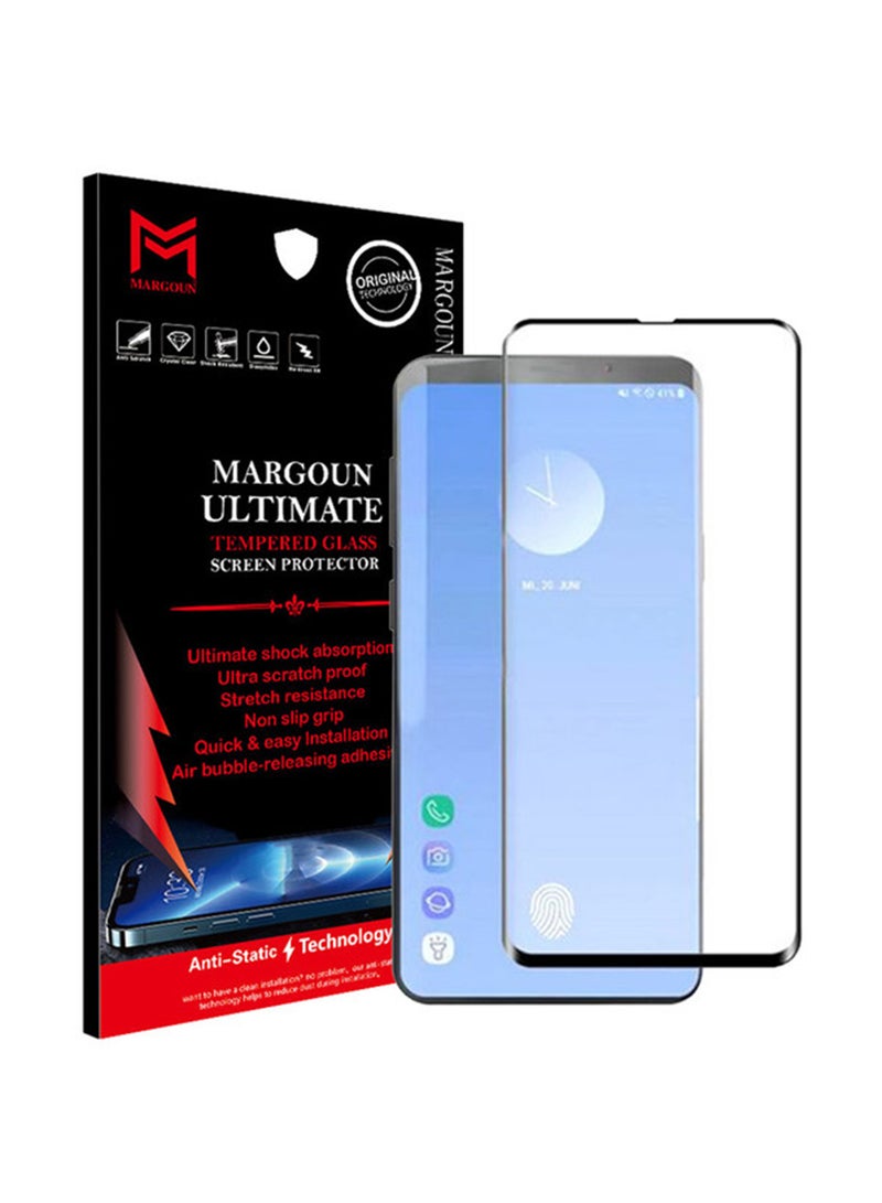 MARGOUN 5D Tempered Glass Screen Protector For Samsung Galaxy S10+ Black/Clear
