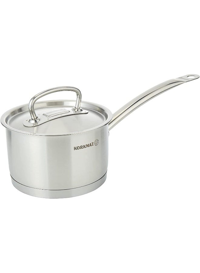 كوركماز إناء برولاين ساتين للصلصة فضي 16x10سم - Image 2