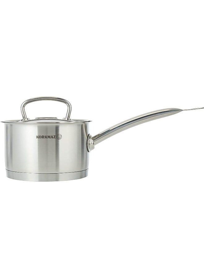 كوركماز إناء برولاين ساتين للصلصة فضي 16x10سم - Image 3