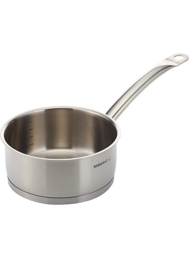 Korkmaz Proline Satin Sauce Pot Silver 20x9cm - Image 5