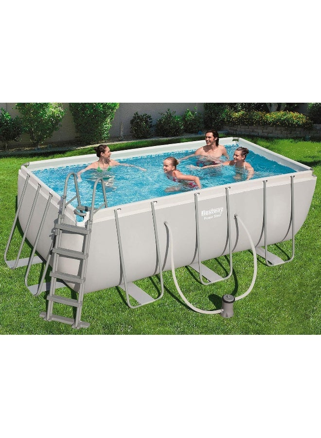Bestway Power Steel Rectangular Swimming Pool 148.00cm  - Image 2