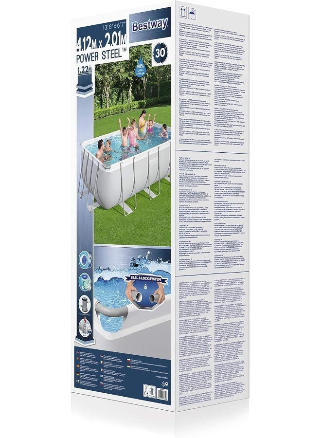 Bestway Power Steel Rectangular Swimming Pool 148.00cm  - Image 3