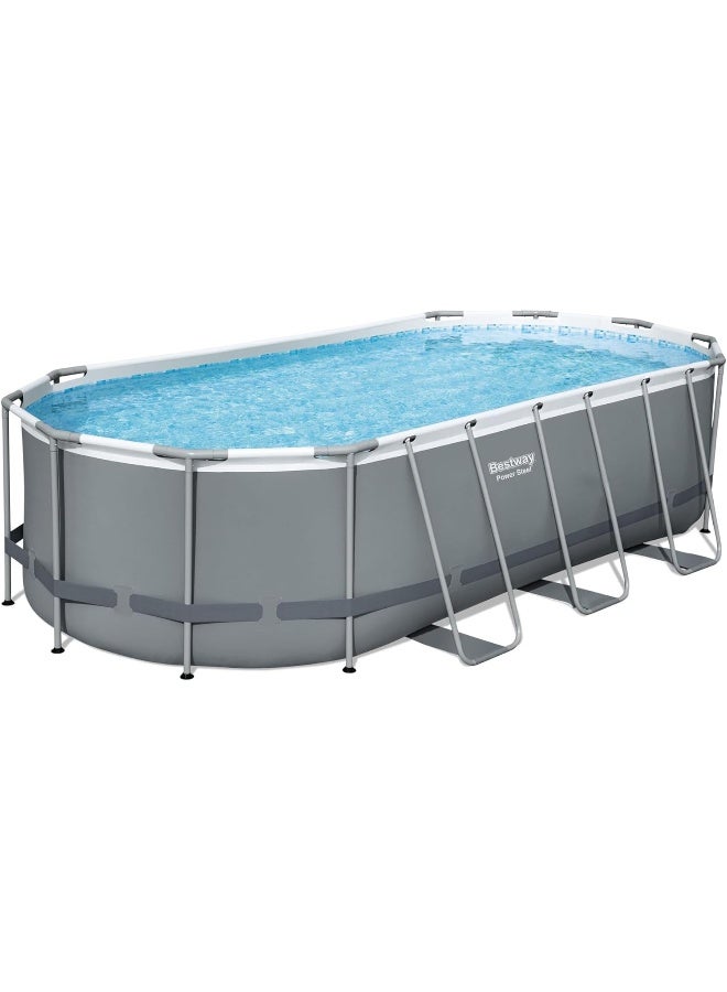 Bestway Power Steel Oval Pool Set 5.49X2.74X1.22 549x122x274cm  - Image 2