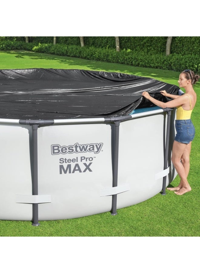 Bestway Above Ground Pool Cover | Waterproof Swimming Pool Cover for Round Pools, Multiple Sizes 3.05meter  - Image 2