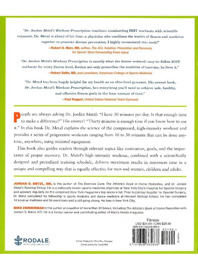 Dr. Jordan Metzl's Workout Prescription Paperback English by Jordan Metzl - 13 Dec 2016 - Image 2