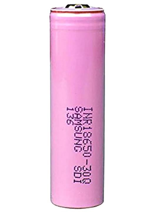 Samsung 3000 mAh 2Pcs Inr18650-30Q 3000Mah Unprotected Button Top 18650 Battery Pink - Image 1