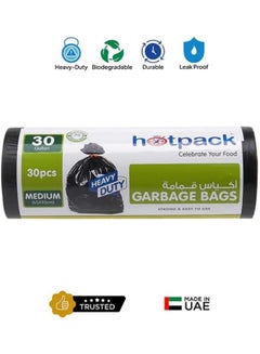 Hotpack 12-Piece Heavy Duty Garbage Roll X-Large 60 Gallon Black 95x120cm  - Image 4