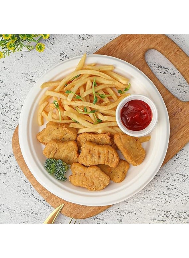 Hotpack 10-Pieces Bio Degradable Pulp Plate White 10x10inch  - Image 3