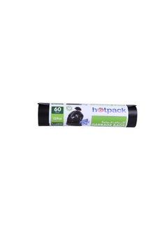 Hotpack 24-Piece Heavy Duty Garbage Roll X-Large  60 Gallon Black 95x120cm  - Image 2
