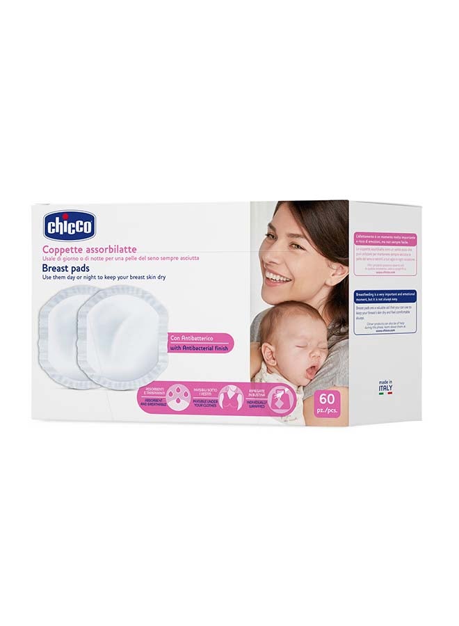 Chicco Breast Pads 60Pcs, White  - Image 3
