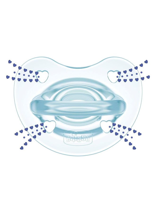 PhysioForma Soft Silicone Soother 6-16M 1Pc, Light Blue