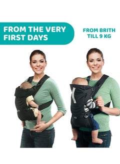 Chicco Easyfit Baby Carrier 0-9Kg, Black Night  - Image 3