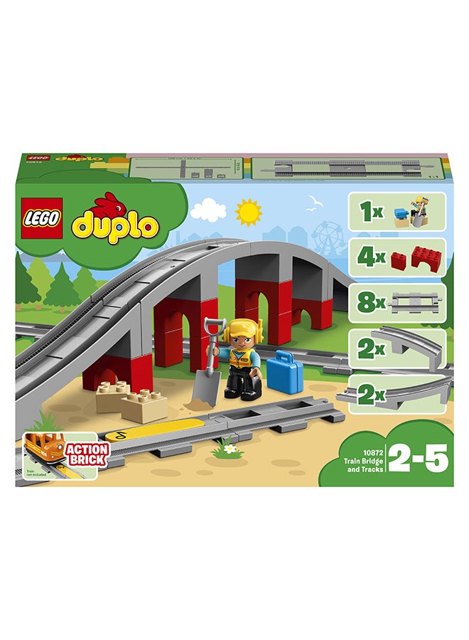 LEGO 6213748 DUPLO Train Bridge And Tracks 10872 Construction Toy 2+ Years (26 Pieces) 2+ Years 26 2+ Years  - Image 2