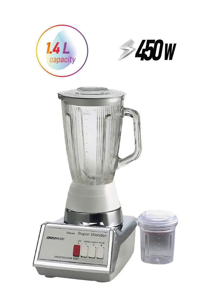 ALSAIF-ELEC - 2-In-1 Electric Blender 1.4 L 450 W 90581/2 White - Image 1