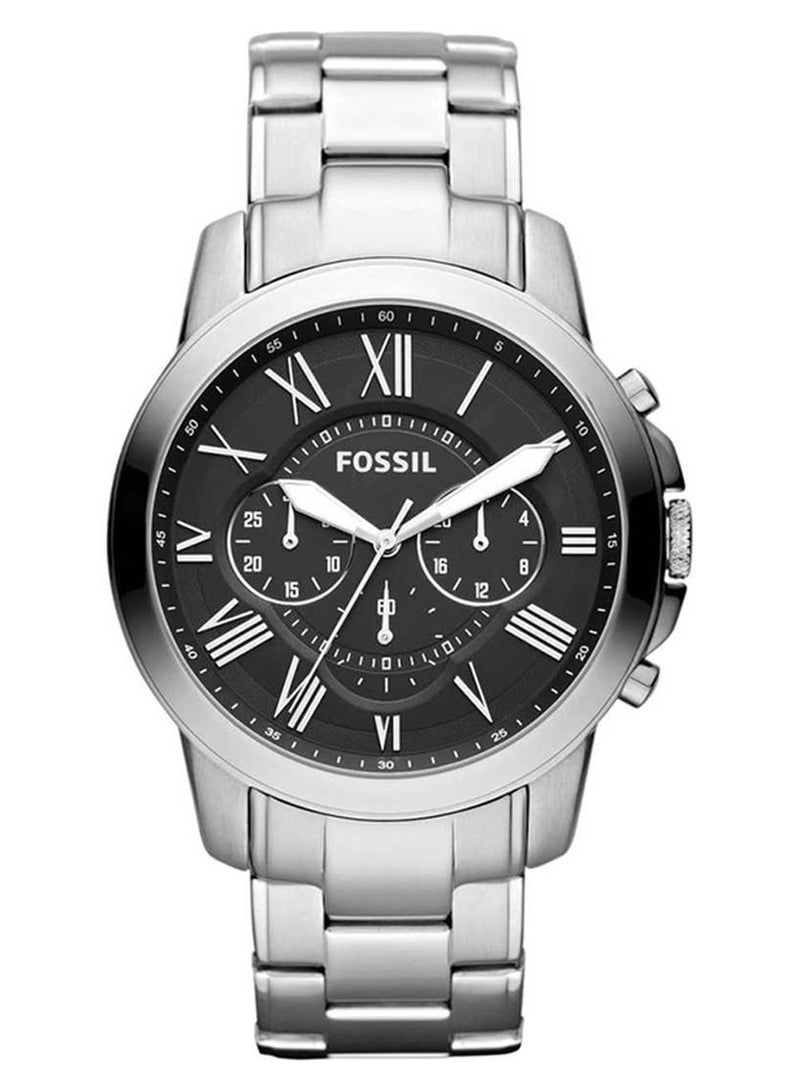 FOSSIL Men's Metal Chronograph Wrist Watch FS4736IE - 43 mm - Silver - Image 1
