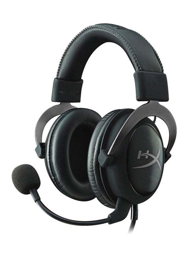 HYPERX Cloud II Gaming Headset for PC & PS4, 53mm Drivers, Virtual 7.1 Surround Sound, Advanced Audio Control Box, HyperX Signature Comfort, Detachable Mic, 3.5mm Cable, Black / Gunmetal | 4P5L9AA - Image 1