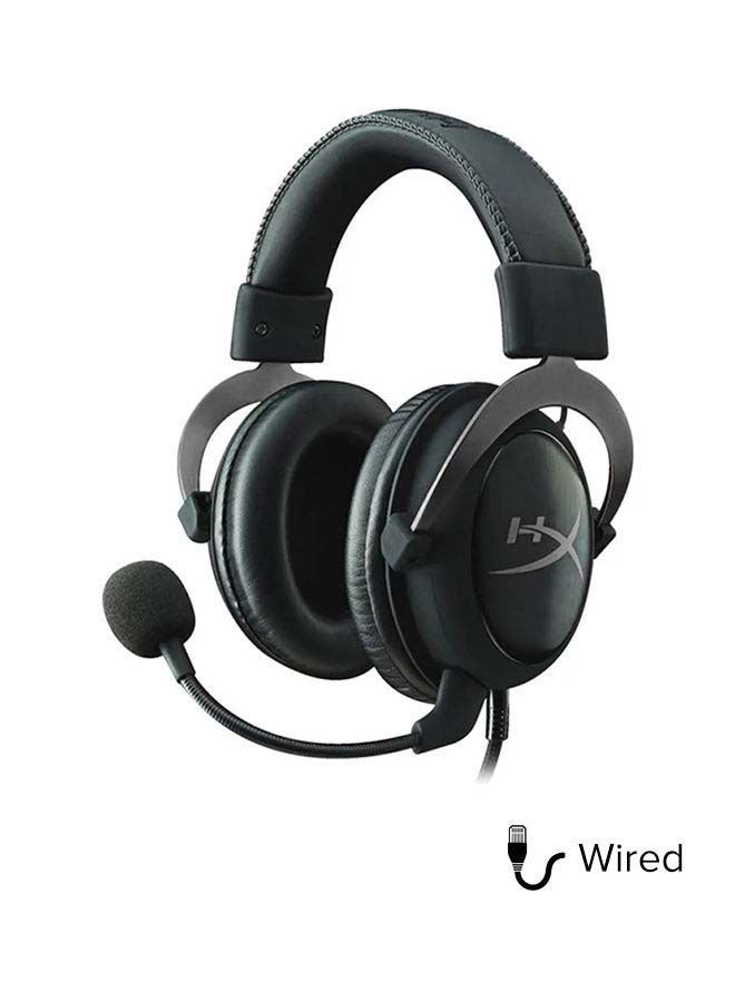 HYPERX Cloud II Gaming Headset for PC & PS4, 53mm Drivers, Virtual 7.1 Surround Sound, Advanced Audio Control Box, HyperX Signature Comfort, Detachable Mic, 3.5mm Cable, Black / Gunmetal | 4P5L9AA - Image 2