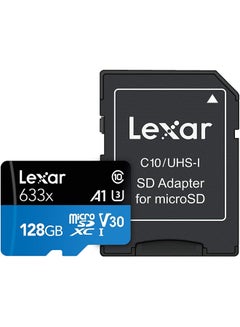 Lexar 128 GB Memory Card For Mobile Phones - Micro SD Cards - LSDMI128GBBEU633A REV A 128 GB  - Image 1