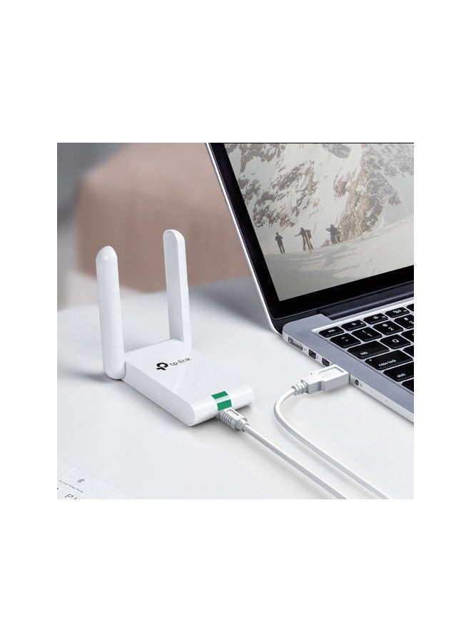 تي بي لينك - محول USB لاسلكي عالي الشدة أبيض - Image 1