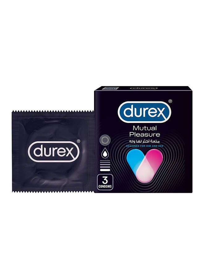 Durex - Mutual Pleasure Condom 3 Pieces - Image 1