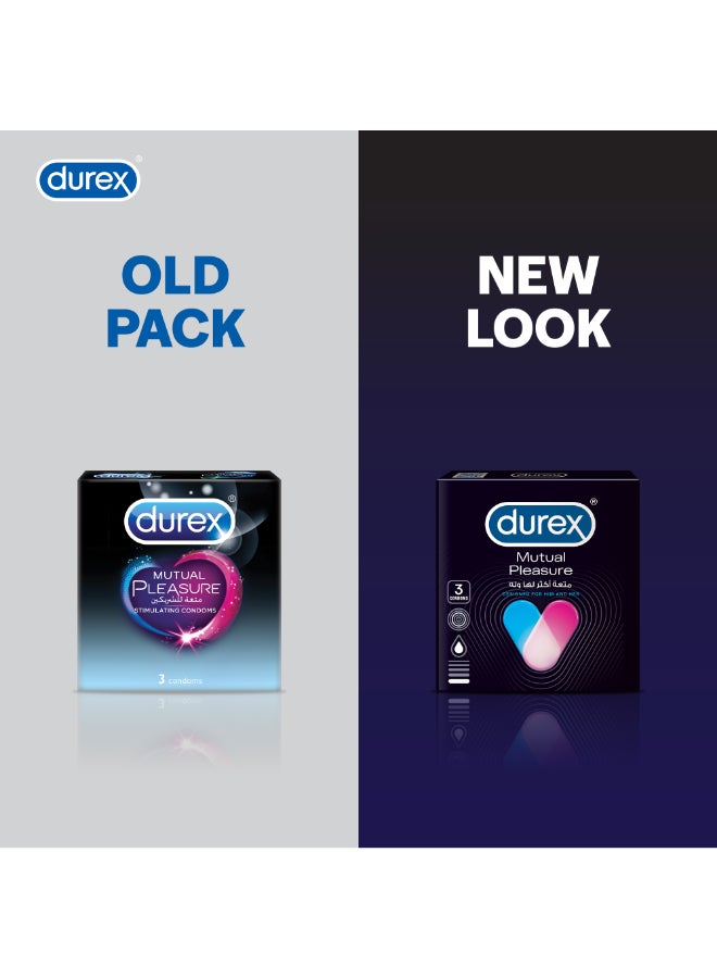 Durex - Mutual Pleasure Condom 3 Pieces - Image 1