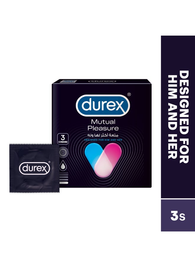 Durex - Mutual Pleasure Condom 3 Pieces - Image 1